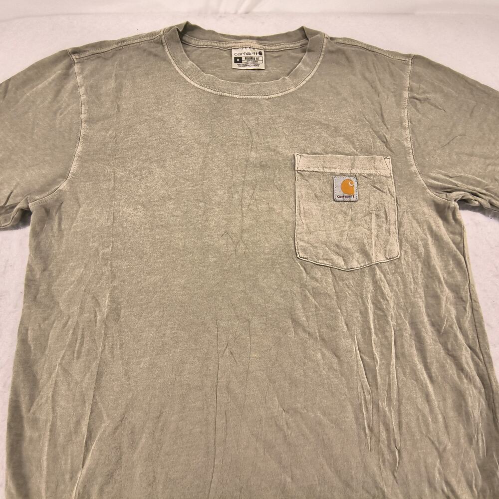 Carhartt Relaxed Fit Crew Neck Short Sleeve T Shirt Mens Size Medium M Green